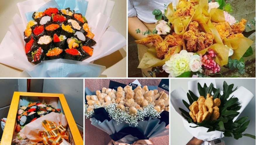 Unique bouquets made using wide range of food